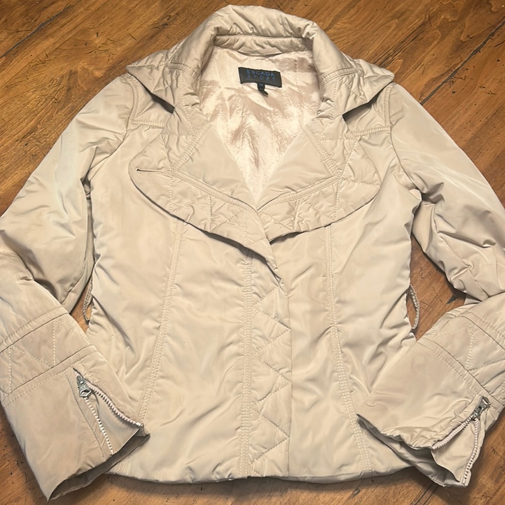 Escada Cream Quilted Jacket